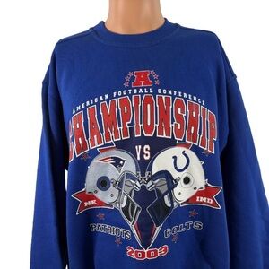 Vintage Russell Athletic Patriots v. Colts Championship Sweatshirt